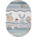 Ковёр овальный Merinos Sofit, размер 200×300 см, голубой