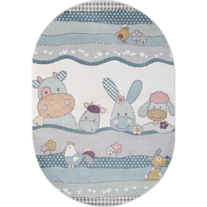 Ковёр овальный Merinos Sofit, размер 200×300 см, голубой