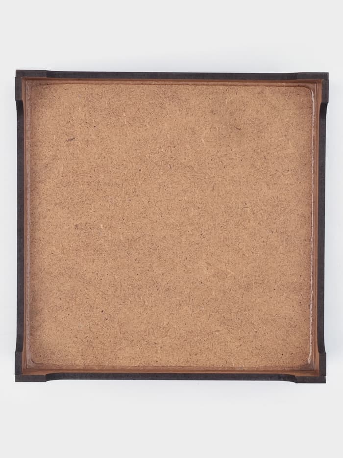 Салфетница Доляна «Мокко», 12.3×12.3 см, с салфетками, дерево, коричневая