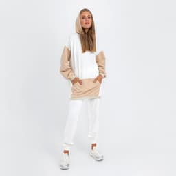 Худи женское MINAKU: Casual Collection цвет бежевый/экрю, р-р 46