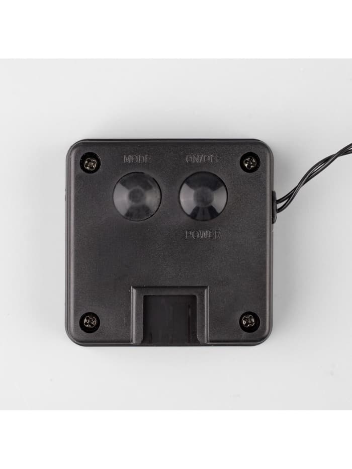 Гирлянда «Нить», 4.5 м, уличная, с насадками «Ёжики», IP44, 30 LED, 2 режима, солнечная батарея, тёмная нить, свечение синие/фиолетовое/розовое