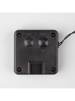 Гирлянда «Нить», 4.5 м, уличная, с насадками «Ёжики», IP44, 30 LED, 2 режима, солнечная батарея, тёмная нить, свечение синие/фиолетовое/розовое