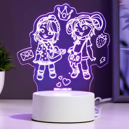 Светильник 3D RISALUX «Подружки», LED-ночник, RGB, от сети