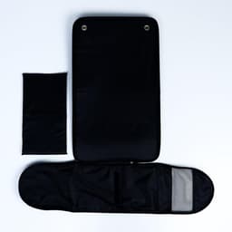 Сумка - переноска для животных «Люкс», 40×25×26 см, ПВХ, жаккард, чёрная