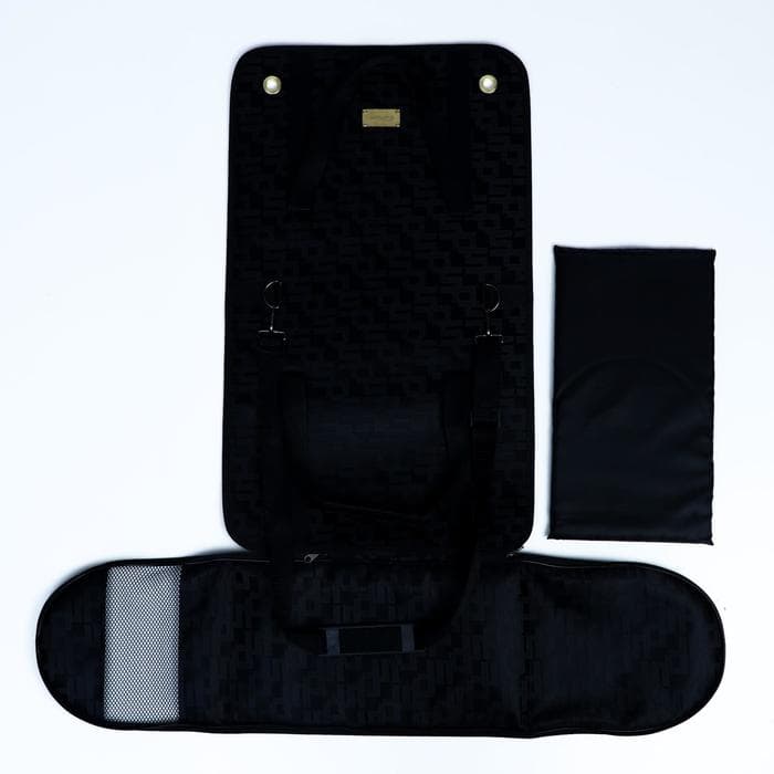 Сумка - переноска для животных «Люкс», 40×25×26 см, ПВХ, жаккард, чёрная