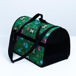 Сумка - переноска для животных с принтом, 40×25×26, цвет МИКС