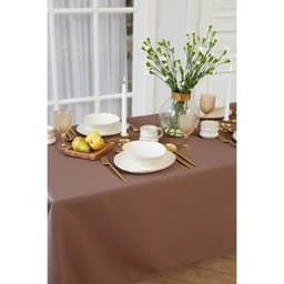 Скатерть Этель Elegance, 150×220 ±3 см, цвет кофейный, пл. 192 г/м², хл с ВГМО