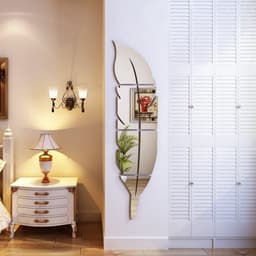 Зеркало настенное «Пёрышко», на клеевой основе, 6 деталей, 73×18 см