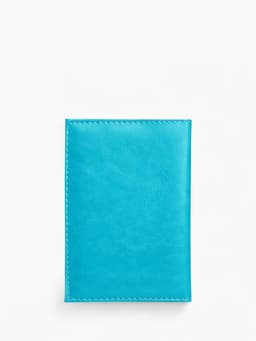 Обложка для паспорта, искусственная кожа, герб 3D, 9.5×0.3×13.5 см, бирюзовая