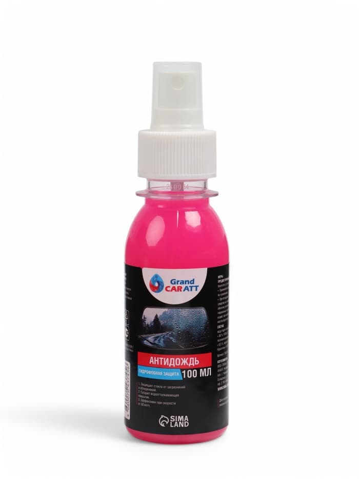 Антидождь Grand Caratt, гидрофобное покрытие, спрей, 100 мл