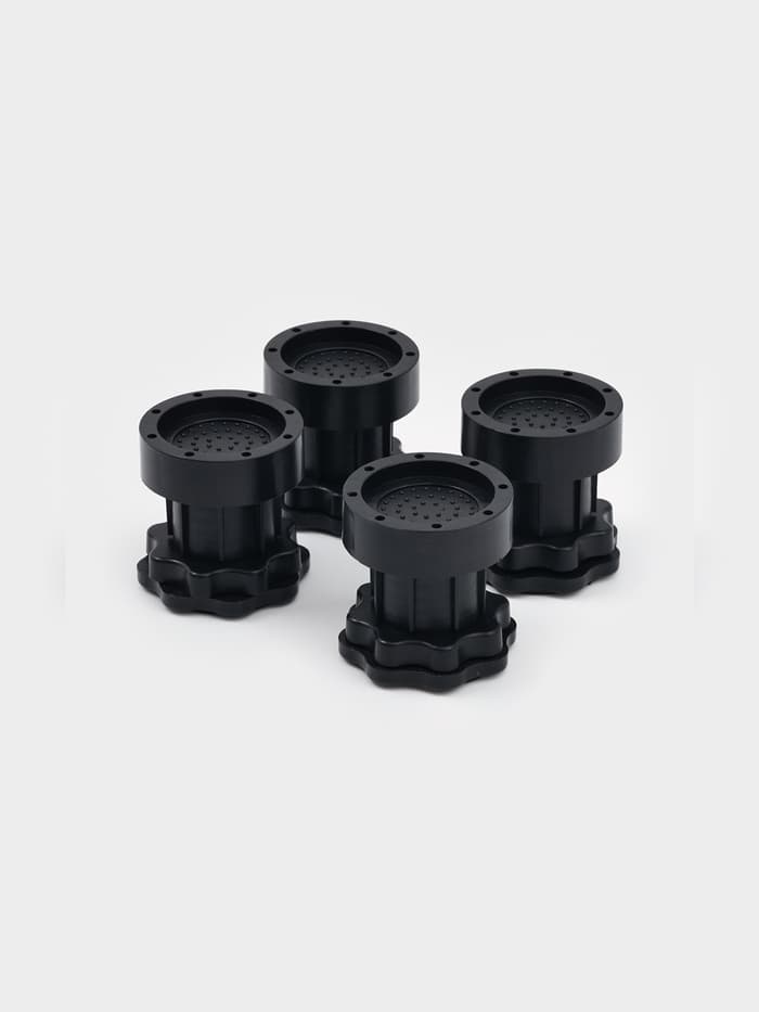 Набор подставок антивибрационных, для стиральной машины, раздвижные, 4 шт., 6.5×7-10 см, d=4.7 см