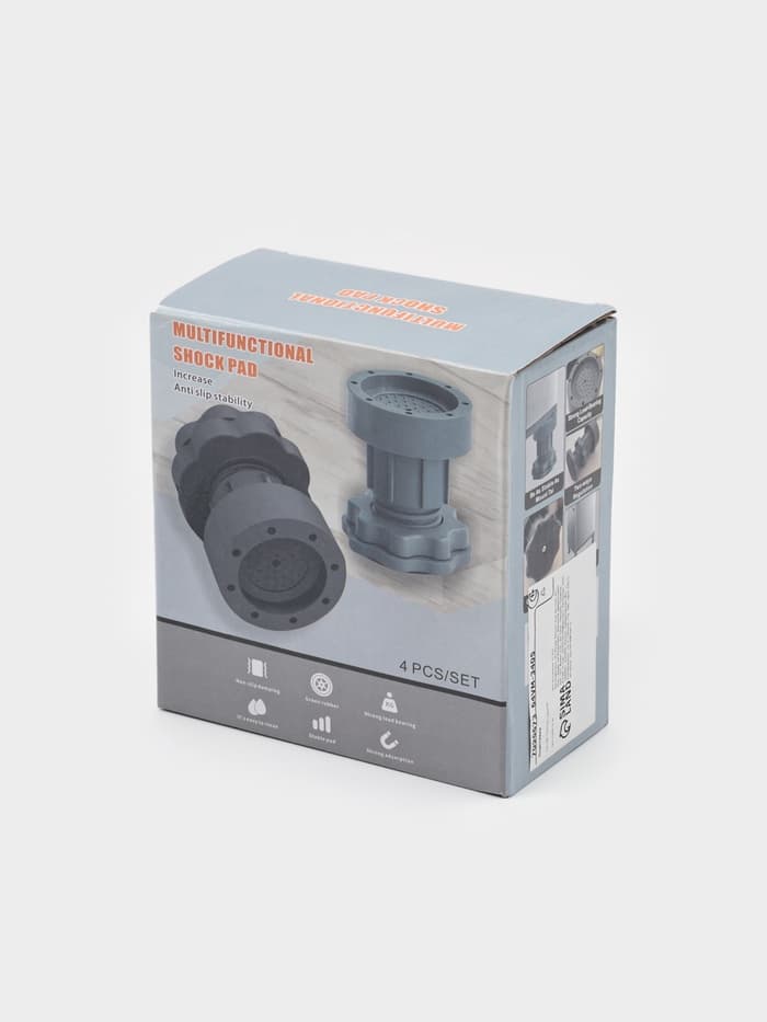 Набор подставок антивибрационных, для стиральной машины, раздвижные, 4 шт., 6.5×7-10 см, d=4.7 см