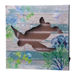 Световая картина настенная RISALUX «Черепашка», панно, LED-ночник, от батареек 3×АА, 3×30×30 см