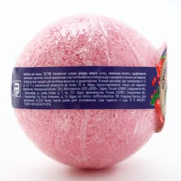 Бомбочка для ванны, 120 г, аромат клубники, КЛАДОВАЯ КРАСОТЫ