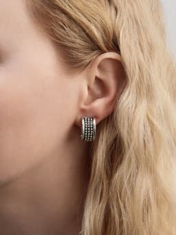 Клипсы для ушей QF «Грейс», шарики, цвет чернёное серебро