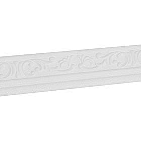 Плинтус универсальный TAKE IT EASY, самоклеящийся, вензель, 70×80×2300 мм, ПВХ, цвет белый