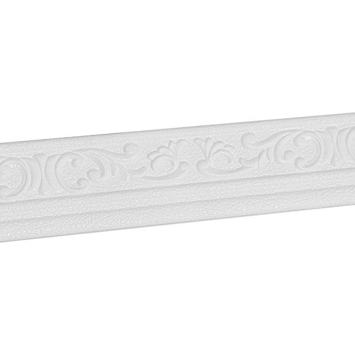 Плинтус универсальный TAKE IT EASY, самоклеящийся, вензель, 70×80×2300 мм, ПВХ, цвет белый