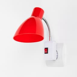 Бра в розетку «Классика» 1×10 Вт Е27 красный 10×14.5×25 см