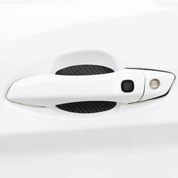 Набор защитных пленок под автомобильные ручки дверей, 3D карбон, 5×6.8 см, черный, 4 шт.