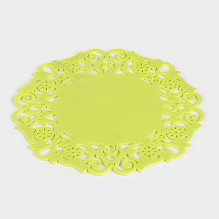 Подставка под горячее «Чаепитие», силикон, 19 см, МИКС