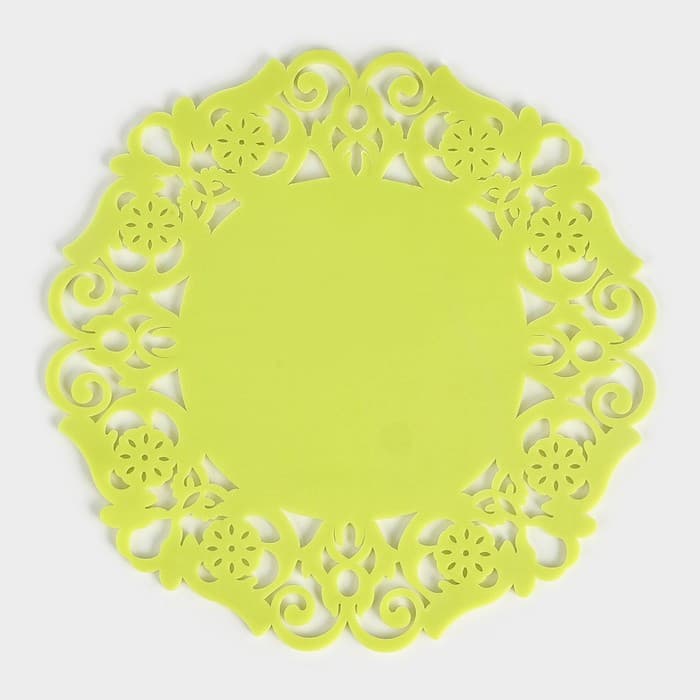 Подставка под горячее «Чаепитие», силикон, 19 см, МИКС