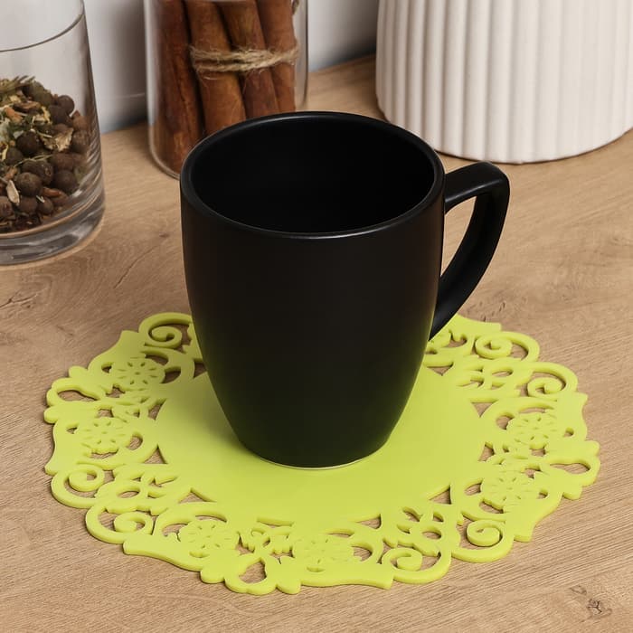 Подставка под горячее «Чаепитие», силикон, 19 см, МИКС