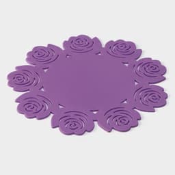 Подставка под горячее «Летний домик», d=19 см, фиолетовая