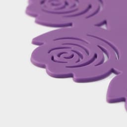 Подставка под горячее «Летний домик», d=19 см, фиолетовая