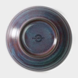 Миска Magistro Garland, 230 мл, d=12 см, фарфор, синяя, коричневая