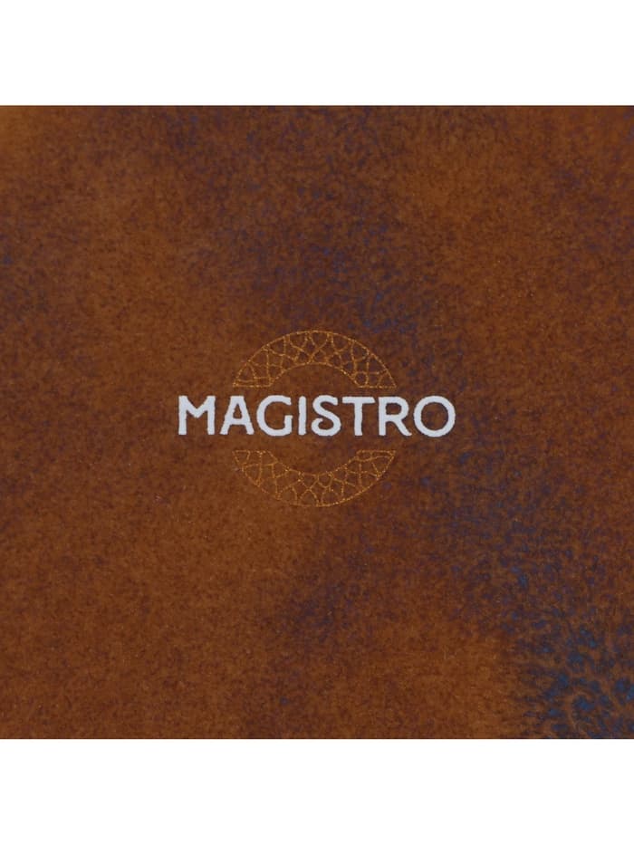 Салатник Magistro Garland, 500 мл, d=16 см, фарфор, синий, коричневый