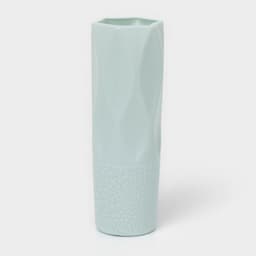 Ваза для цветов, пластик, 7×7×20.8 см, зелёная