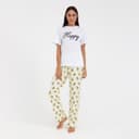 Брюки домашние женские KAFTAN Avocado, размер 40-42, белые