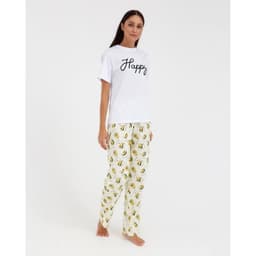 Брюки домашние женские KAFTAN Avocado, размер 40-42, белые