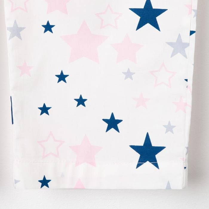 Брюки домашние женские KAFTAN Pink stars, размер 40-42, белые