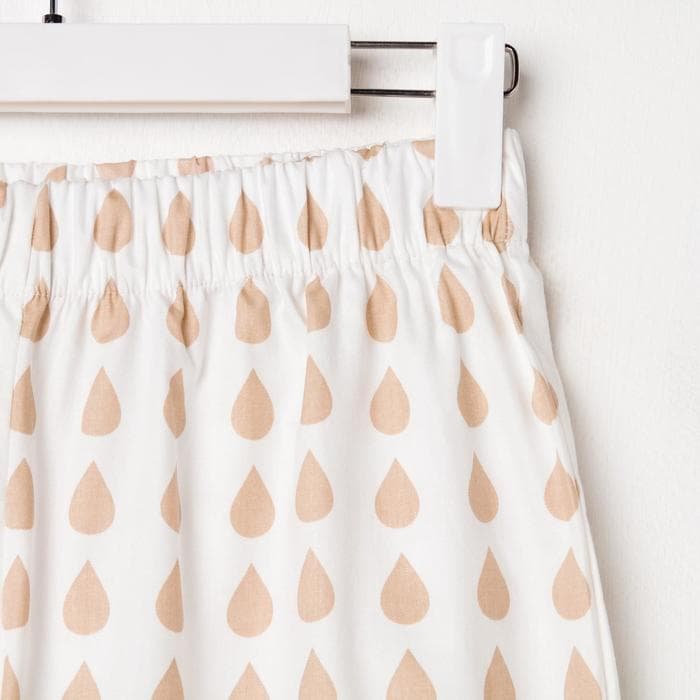 Брюки домашние женские KAFTAN Drops, размер 48-50, белые