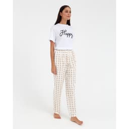 Брюки домашние женские KAFTAN Drops, размер 48-50, белые