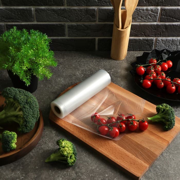 Набор пакетов для вакууматора Luazon, в рулоне 20×500 см, 190 мкм, прозрачные