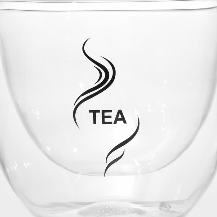 Кружка с двойными стенками Magistro «Дуо.Tea», 200 мл, 12.5×9×7.5 см, стекло, прозрачная