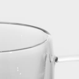 Кружка с двойными стенками Magistro «Дуо.Tea», 200 мл, 12.5×9×7.5 см, стекло, прозрачная