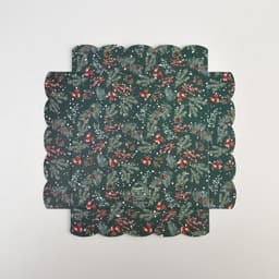 Коробка для кондитерских изделий новогодняя с пластиковой крышкой «С Новым годом», 15×15×3 см