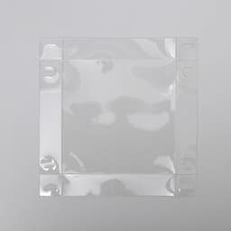 Коробка для кондитерских изделий новогодняя с пластиковой крышкой «С Новым годом», 15×15×3 см