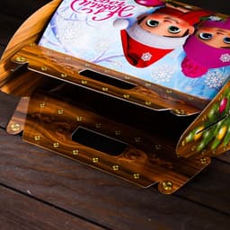 Подарочная новогодняя коробка «Сундучок чудес», для сладких подарков, 26×13×24 см