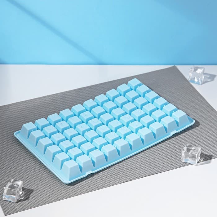 Форма для льда Доляна, 29×17.5×2.5 см, 60 ячеек, МИКС