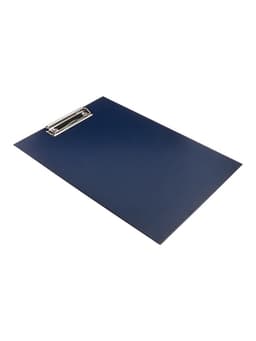 Планшет с зажимом А4, 2 мм, Calligrata прочный, картон/бумвинил, тёмно-синий (клипборд)