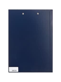 Планшет с зажимом А4, 2 мм, Calligrata прочный, картон/бумвинил, тёмно-синий (клипборд)