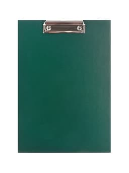 Планшет с зажимом А4, 2 мм, Calligrata прочный, картон/бумвинил, зеленый (клипборд)