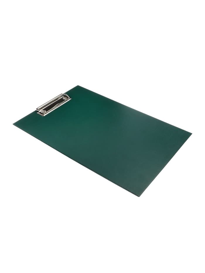 Планшет с зажимом А4, 2 мм, Calligrata прочный, картон/бумвинил, зеленый (клипборд)