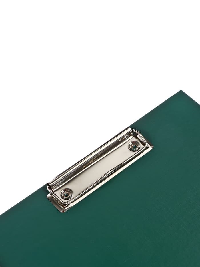 Планшет с зажимом А4, 2 мм, Calligrata прочный, картон/бумвинил, зеленый (клипборд)