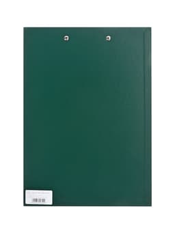 Планшет с зажимом А4, 2 мм, Calligrata прочный, картон/бумвинил, зеленый (клипборд)