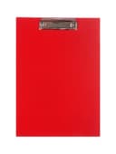 Планшет с зажимом А4, 2 мм, Calligrata прочный, картон/бумвинил, красный (клипборд)